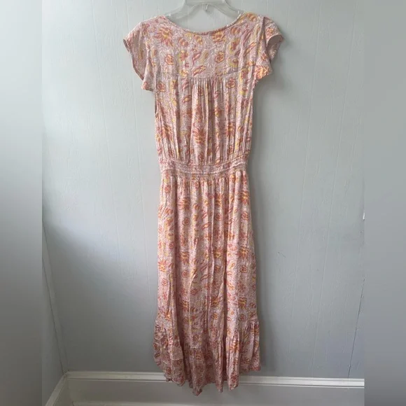 Lucky Brand Pink Floral Felice High-low Midi Dress (size S) - Picture 8 of 12